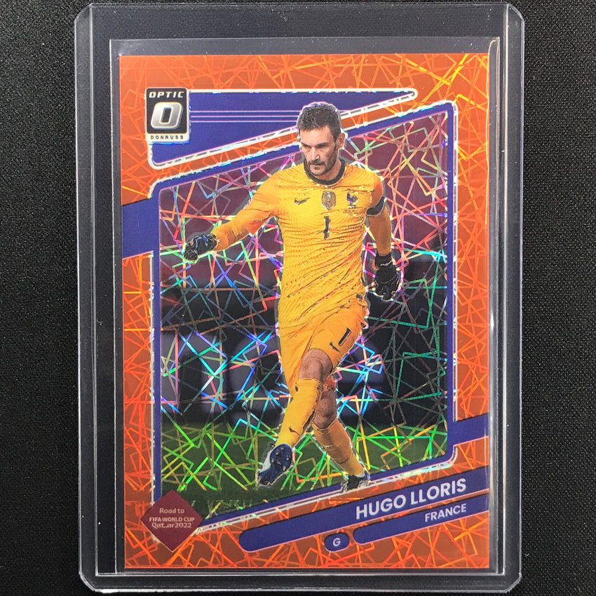 2021-22 Donruss Road To Qatar Hugo Lloris Optic Orange Velocity 13/49