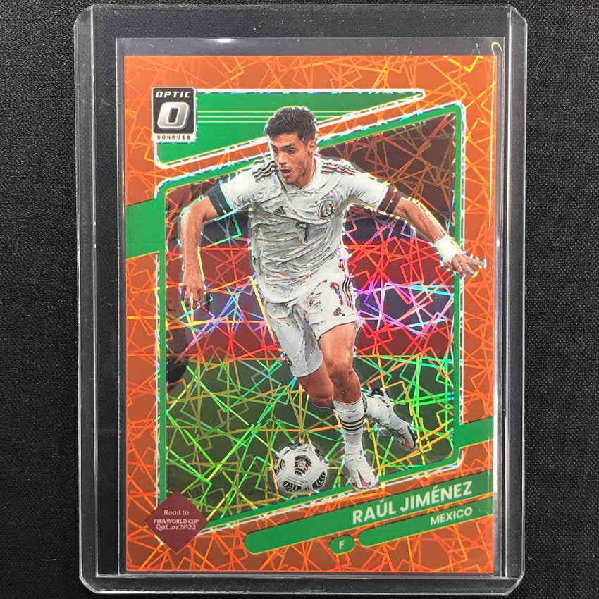 2021-22 Donruss Road To Qatar Raul Jimenez Optic Orange Velocity 6/49