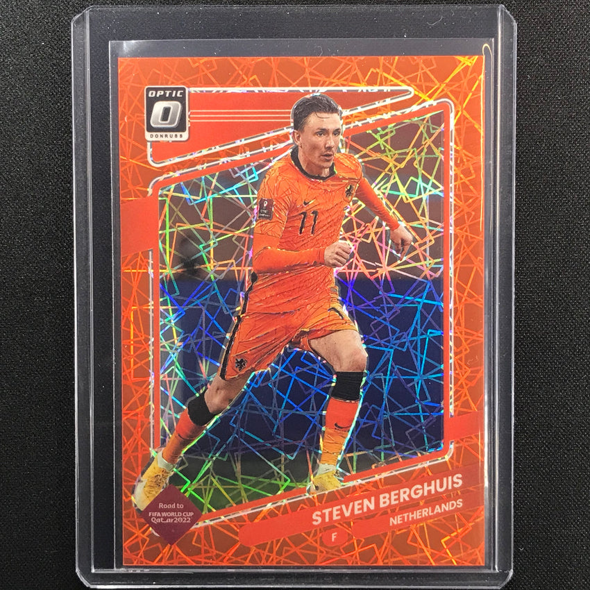 2021-22 Donruss Road To Qatar Steven Berghuis Optic Orange Velocity 20/49