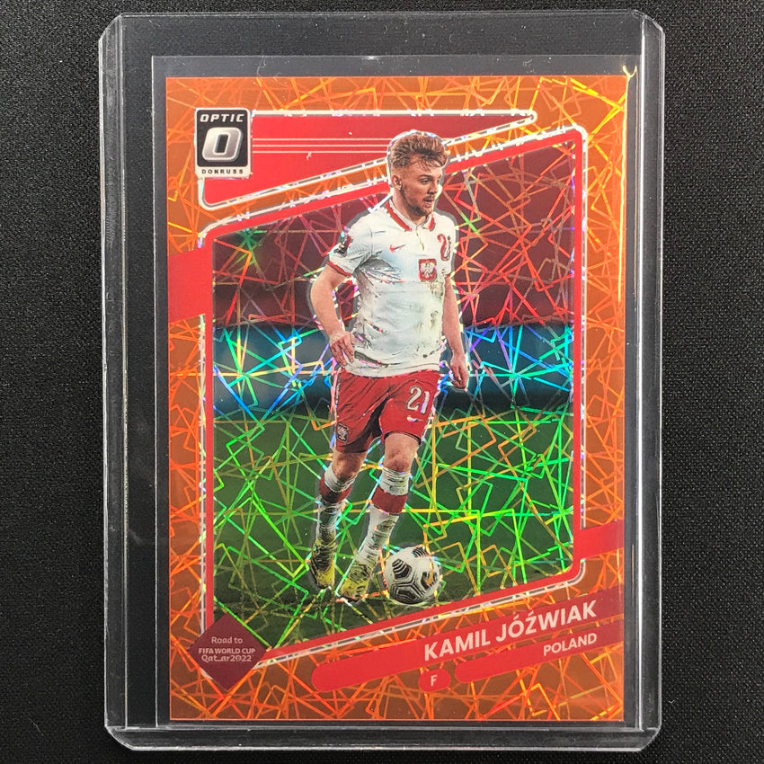 2021-22 Donruss Road To Qatar Kamil Jozwiak Optic Orange Velocity 32/49