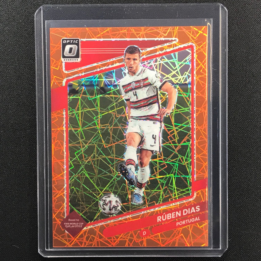 2021-22 Donruss Road To Qatar Ruben Dias Optic Orange Velocity 6/49