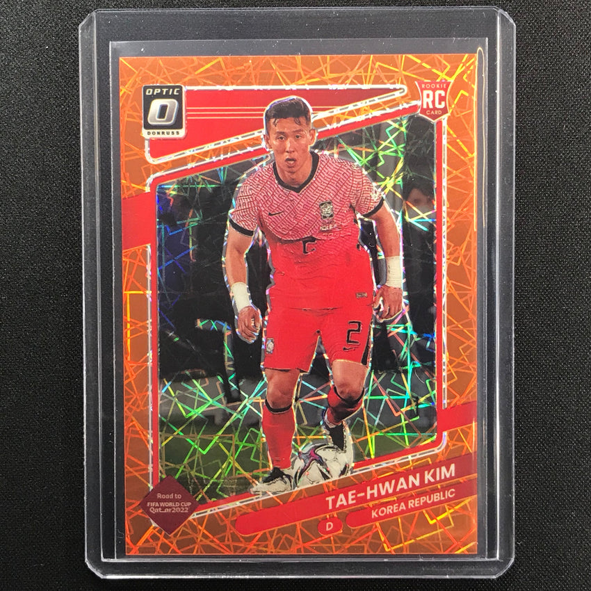 2021-22 Donruss Road To Qatar Tae-hwan Kim Rookie Optic Orange Velocity 40/49