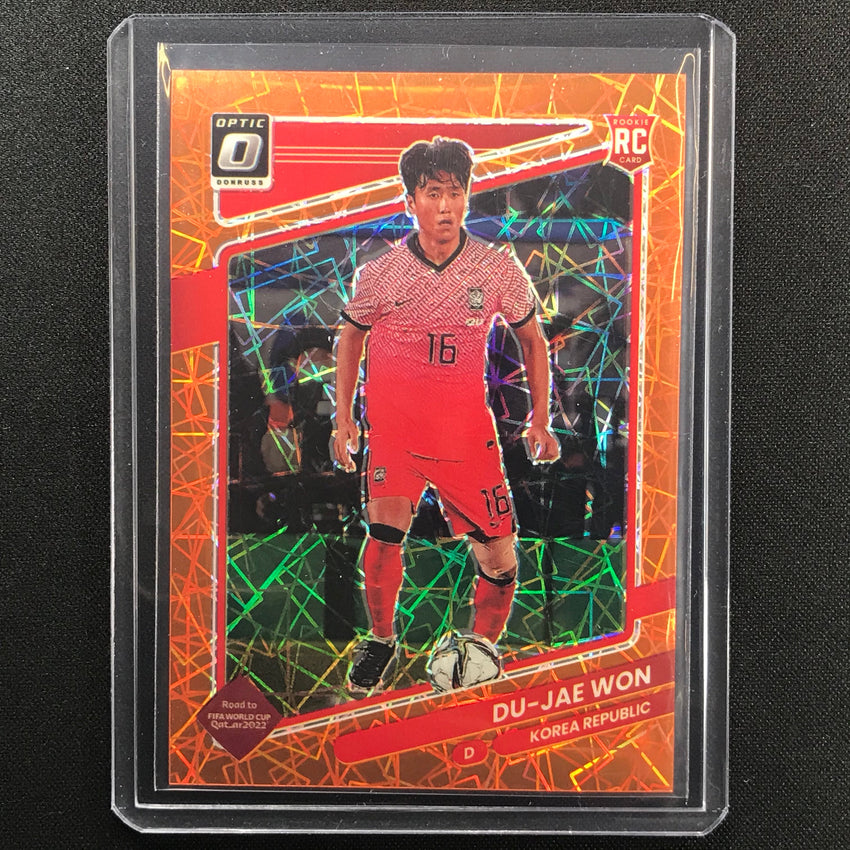 2021-22 Donruss Road To Qatar Du-jae Won Rookie Optic Orange Velocity 27/49