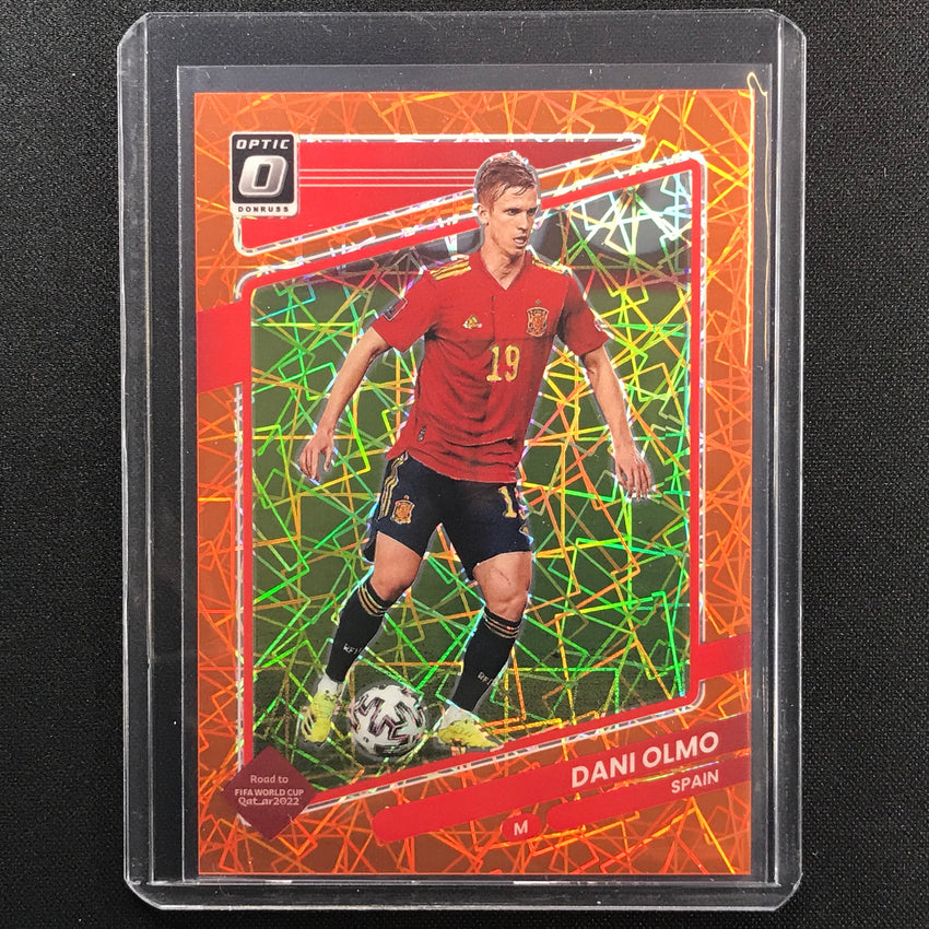 2021-22 Donruss Road to Qatar DANI OLMO Optic Orange Velocity 33/49