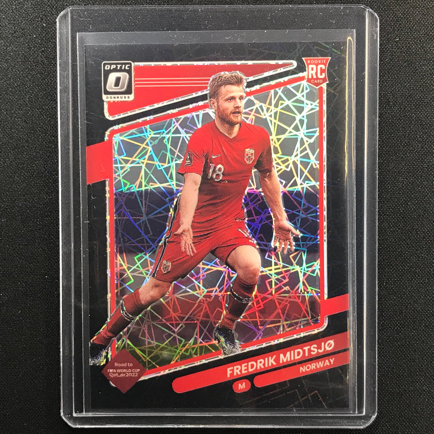 2021-22 Donruss Road To Qatar Fredrik Midtsjo Rookie Optic Black Velocity 19/25