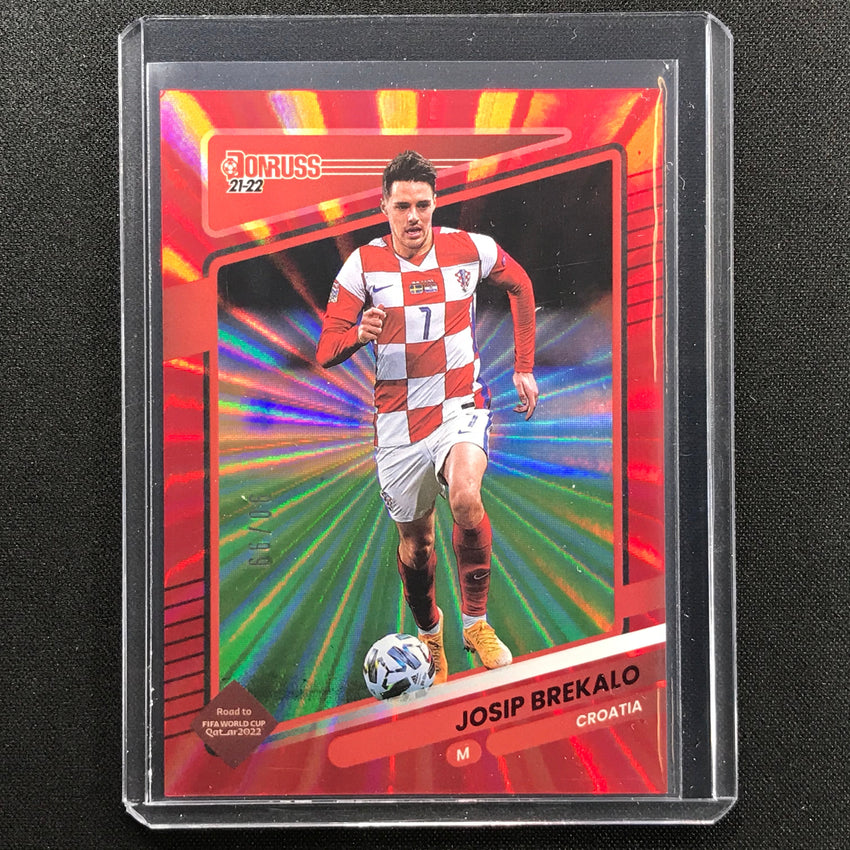 2021-22 Donruss Road To Qatar Josip Brekalo Holo Red Laser 90/99