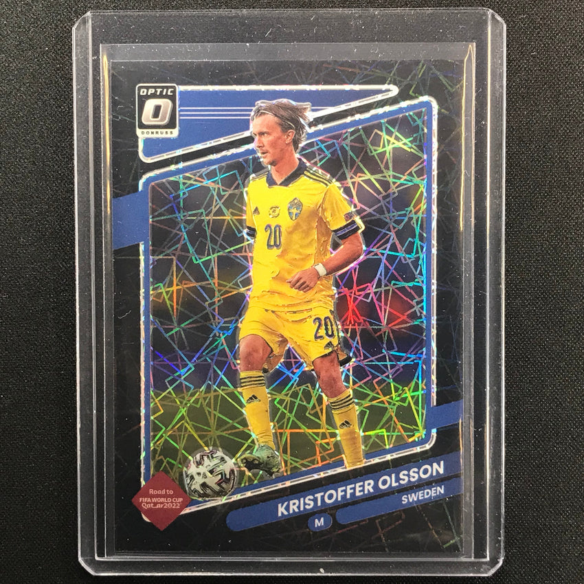 2021-22 Donruss Road To Qatar Kristoffer Olsson Optic Black Velocity 11/25