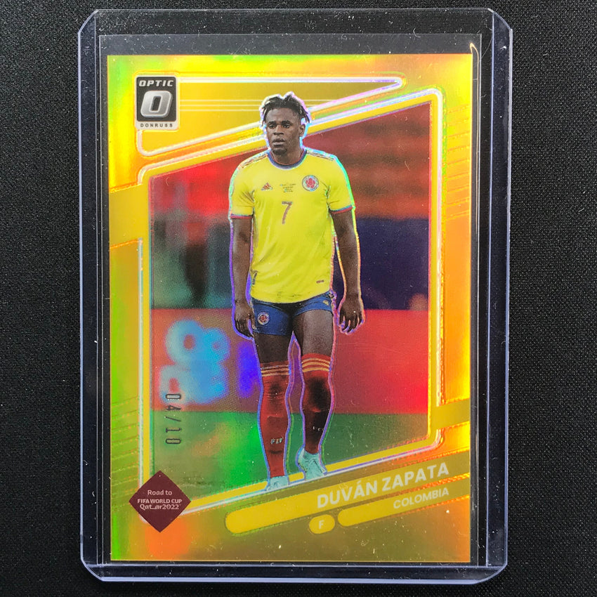 2021-22 Donruss Road To Qatar Duvan Zapata Optic Gold 4/10