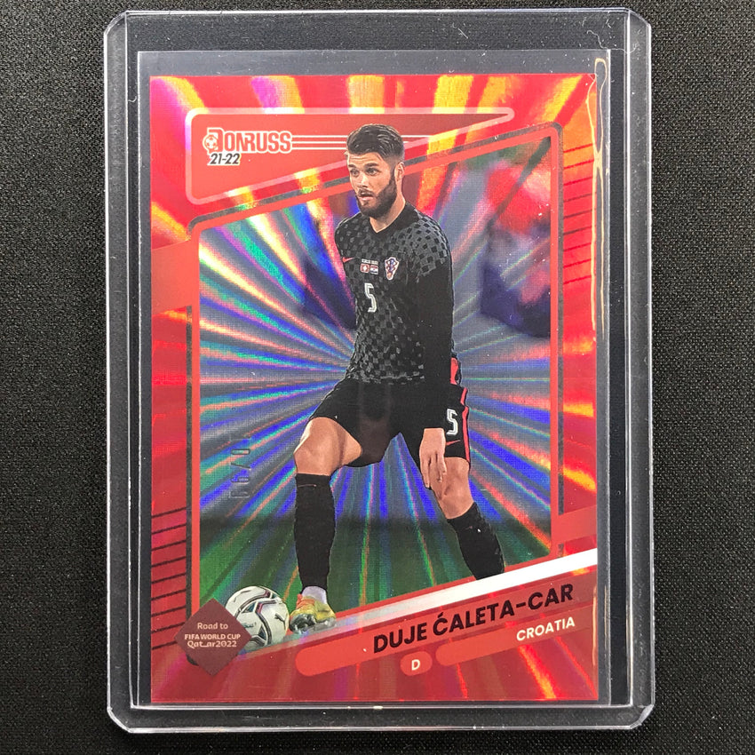 2021-22 Donruss Road To Qatar Duje Caleta-car Holo Red Laser 10/99