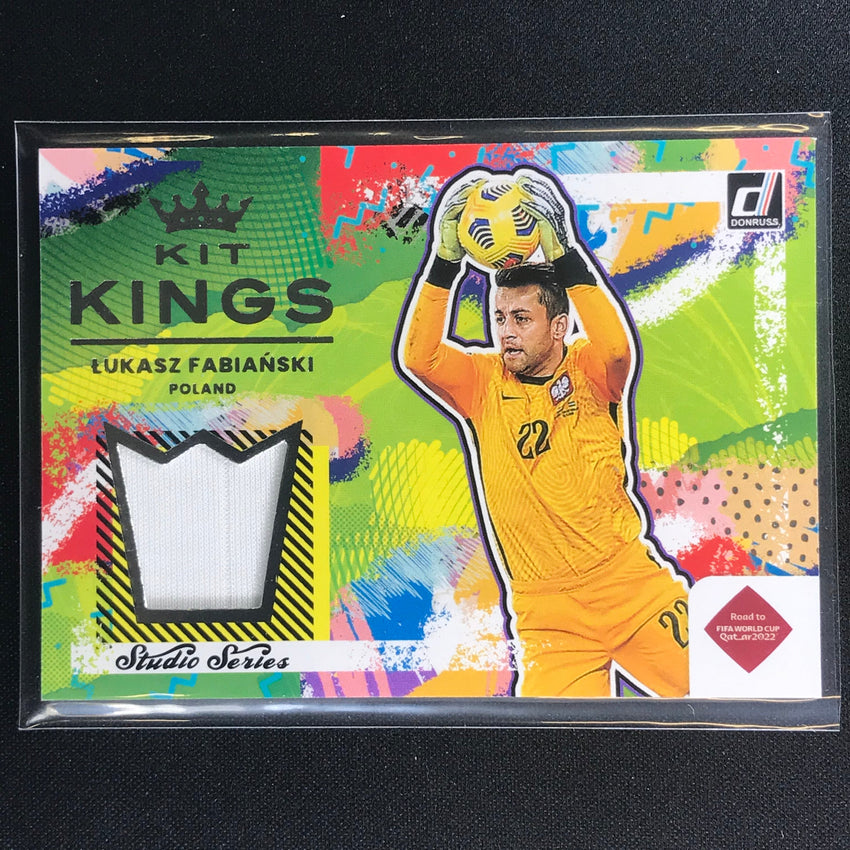 2021-22 Donruss Road To Qatar Lukasz Fabianski Kit Kings Jersey No Lf B