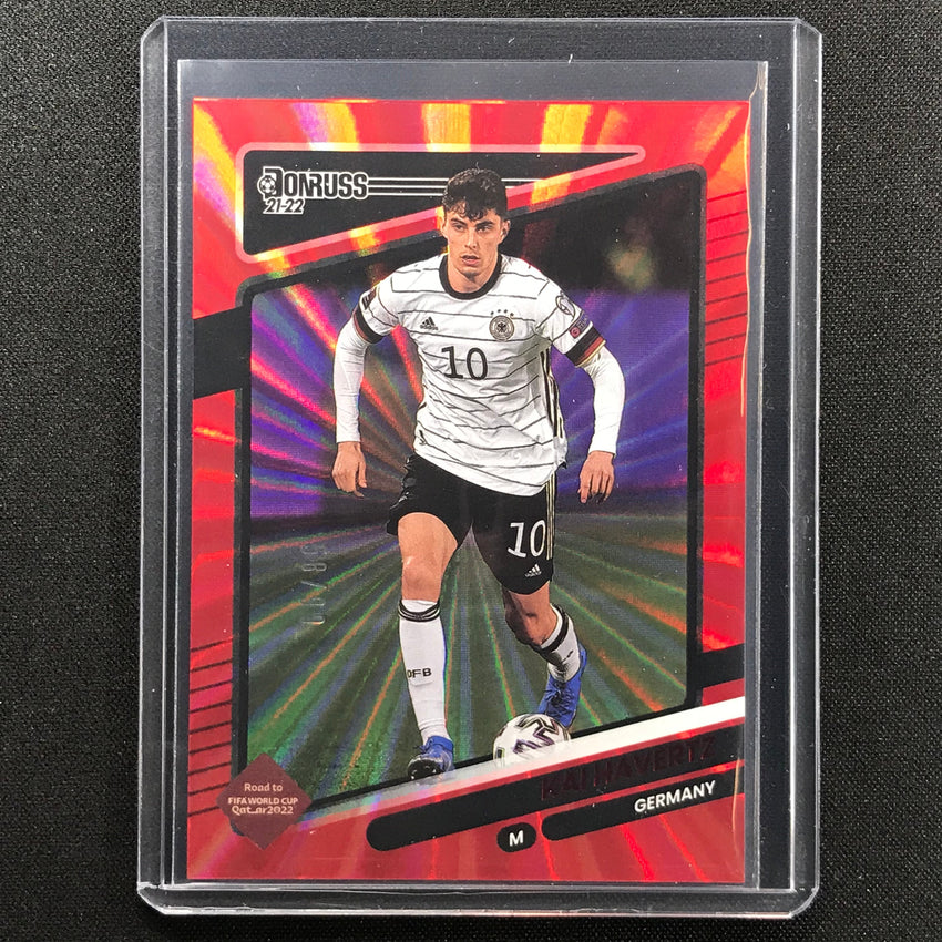 2021-22 Donruss Road To Qatar Kai Havertz Holo Red Laser 58/99