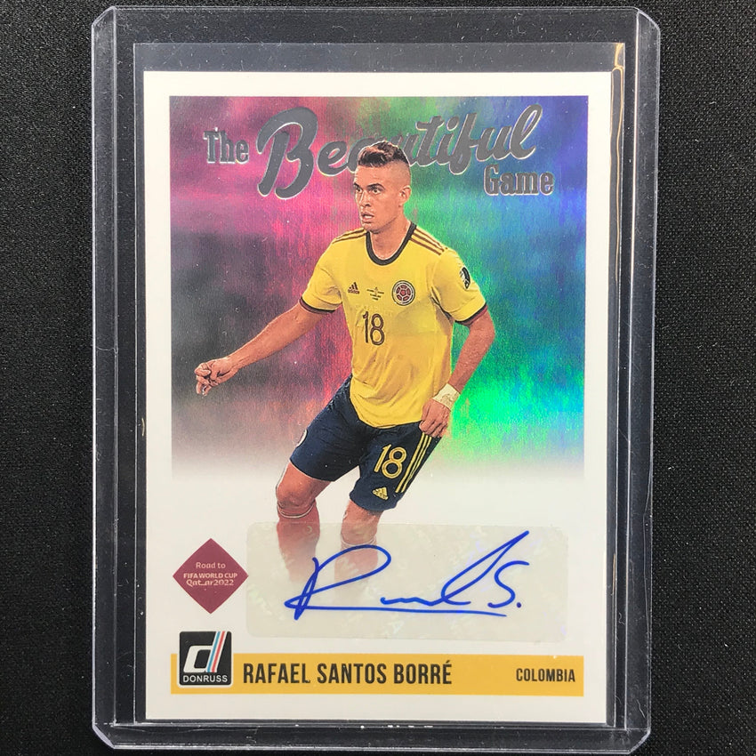 2021-22 Donruss Road To Qatar Rafael Santos Borre The Beautiful Game Auto No Rsb