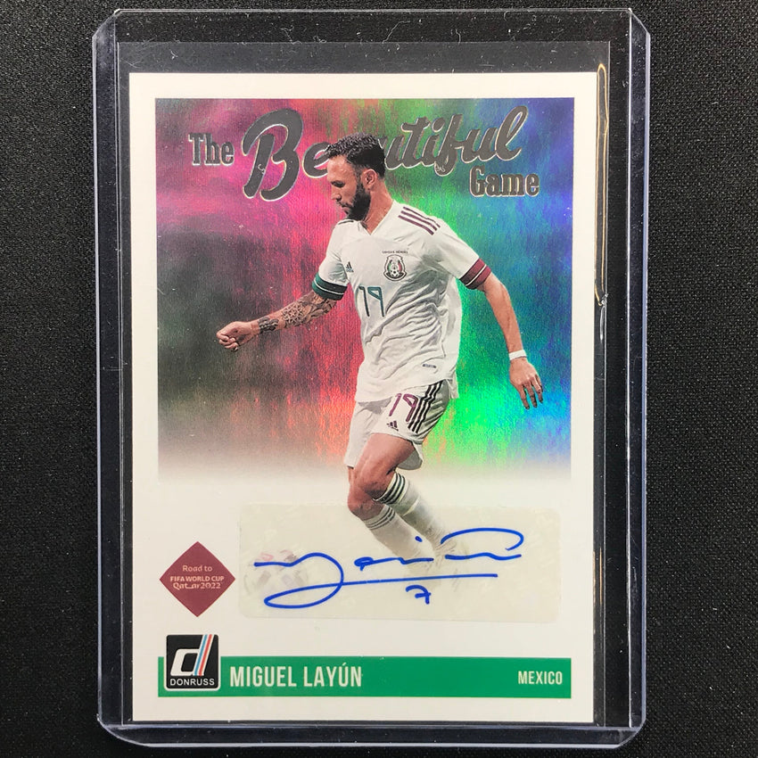 2021-22 Donruss Road to Qatar MIGUEL LAYUN The Beautiful Game Auto #LYN