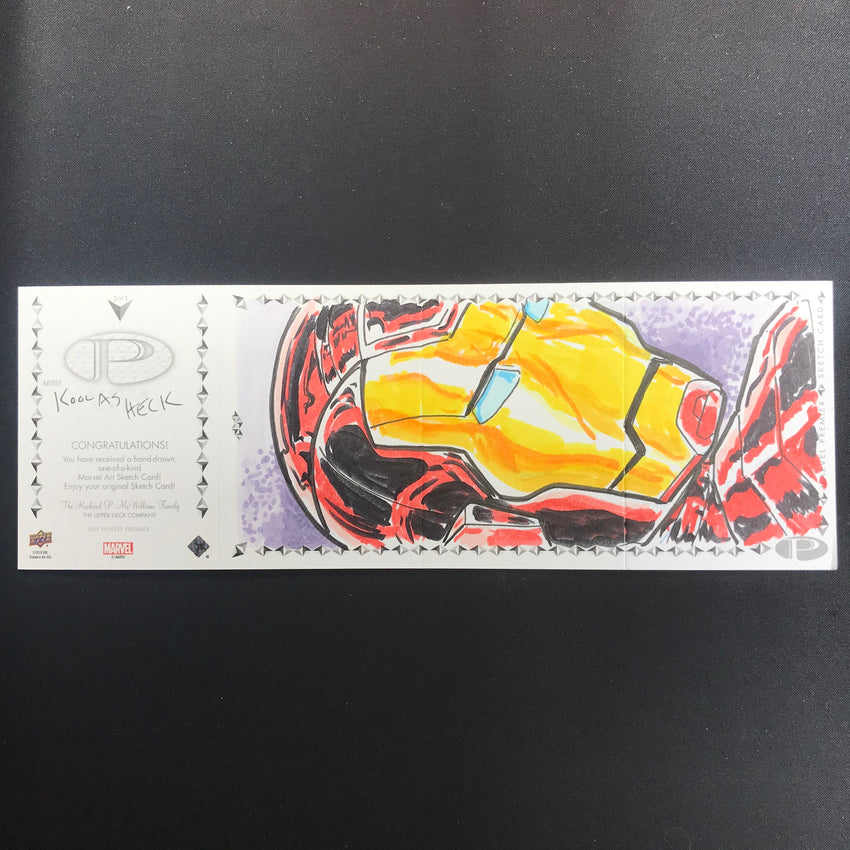 2019 Marvel Premier Iron Man Quad-panel Sketch Kool As Heck