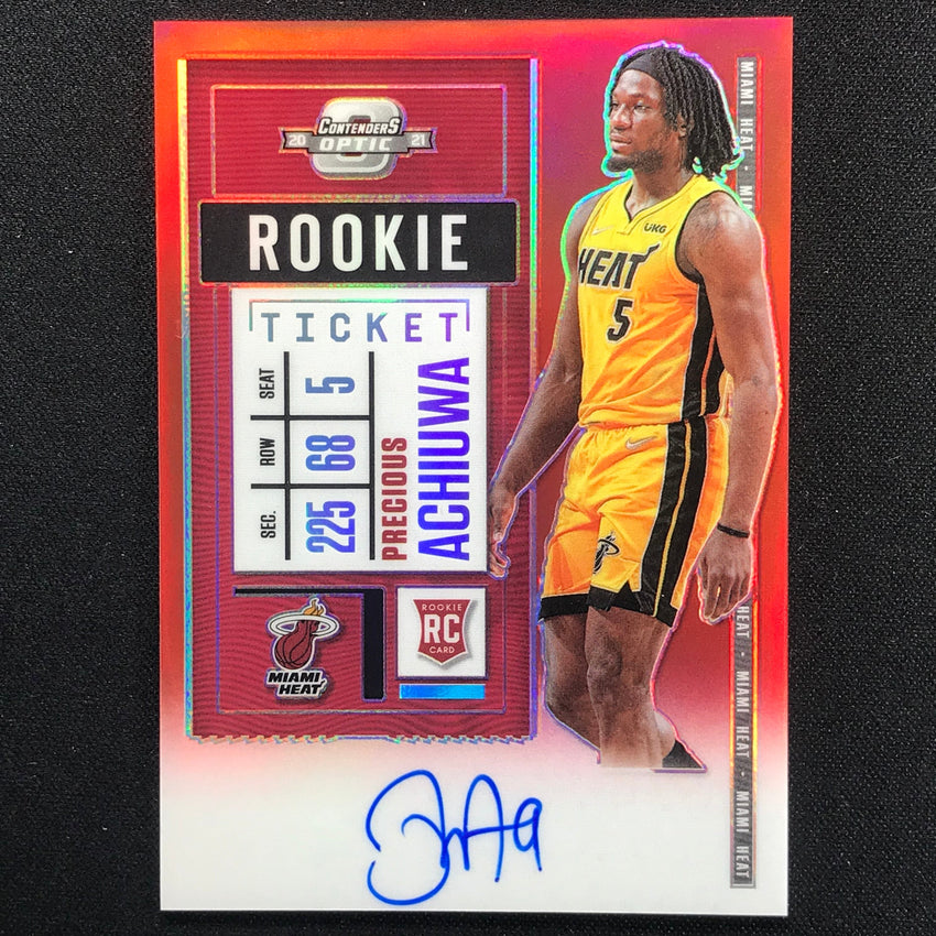 2020-21 Contenders Optic Precious Achiuwa Rookie Ticket Auto Red 111/149