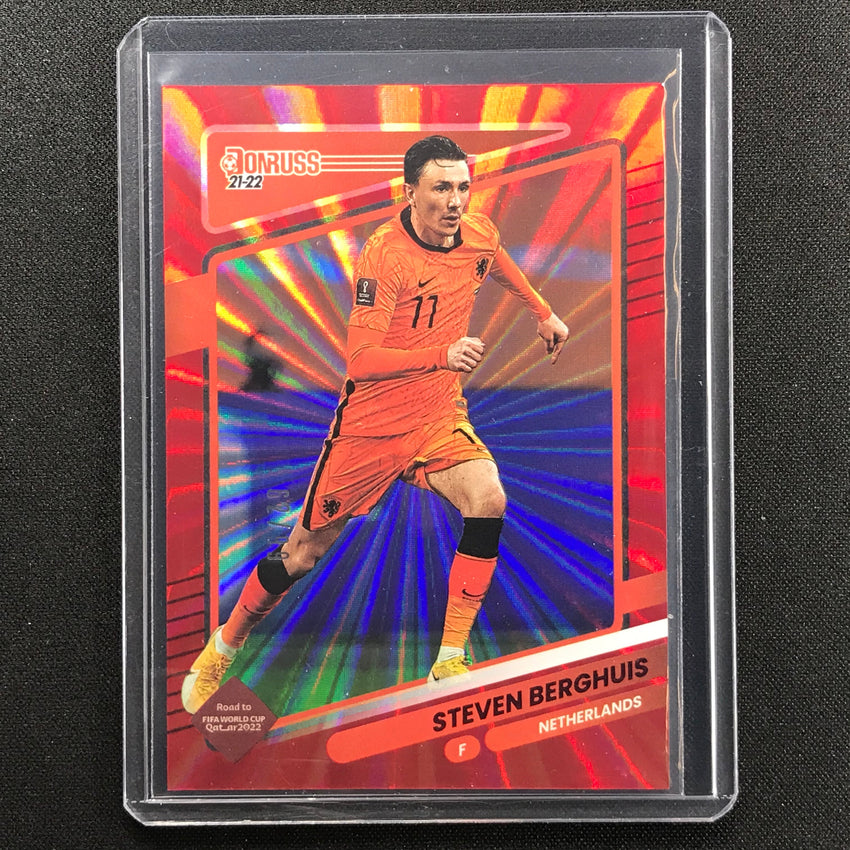 2021-22 Donruss Road To Qatar Steven Berghuis Holo Red Laser 62/99