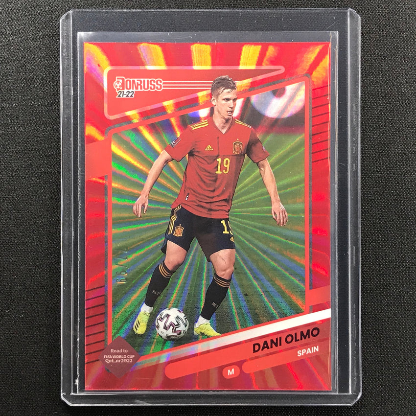 2021-22 Donruss Road To Qatar Dani Olmo Holo Red Laser 77/99