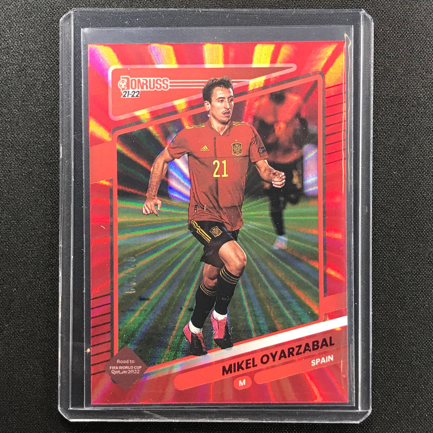 2021-22 Donruss Road To Qatar Mikel Oyarzabal Holo Red Laser 92/99