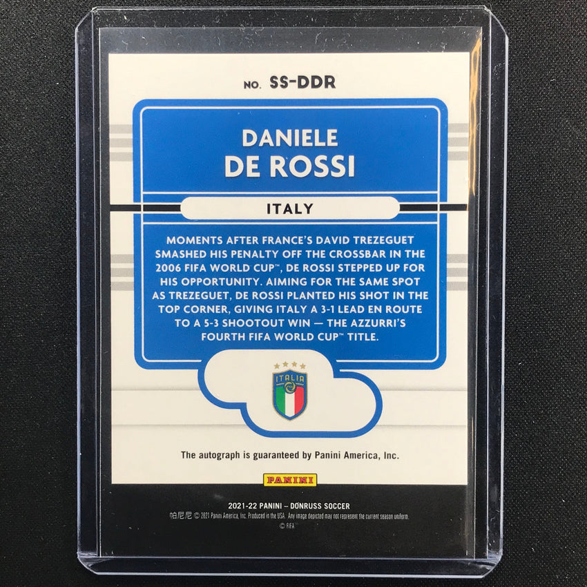 2021-22 Donruss Road To Qatar Daniele De Rossi Signature Series Auto Gold 8/10