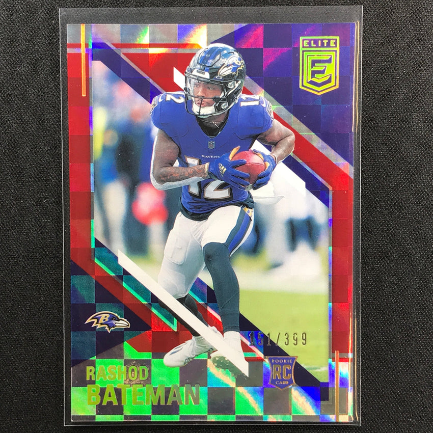 2021 Chronicles Rashod Bateman Donruss Elite Rookie Red 151/399