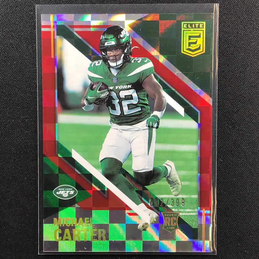 2021 Chronicles Michael Carter Donruss Elite Rookie Red 12/399