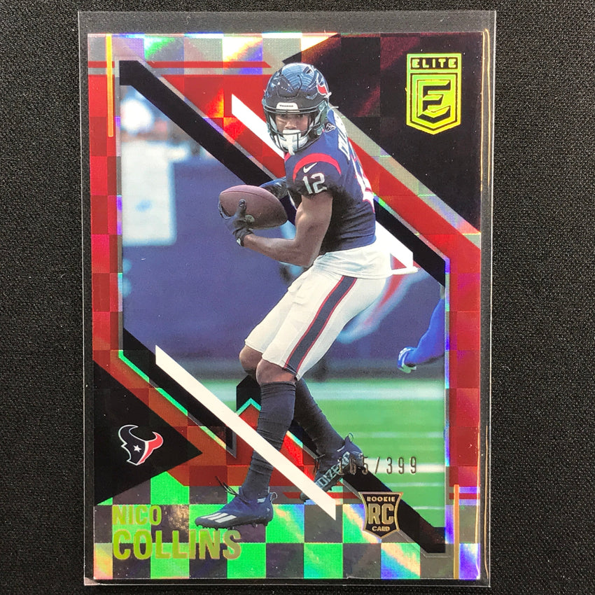 2021 Chronicles Nico Collins Donruss Elite Rookie Red 165/399
