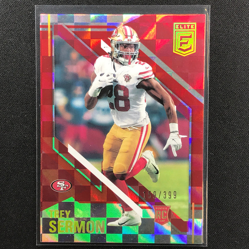 2021 Chronicles Trey Sermon Donruss Elite Rookie Red 159/399