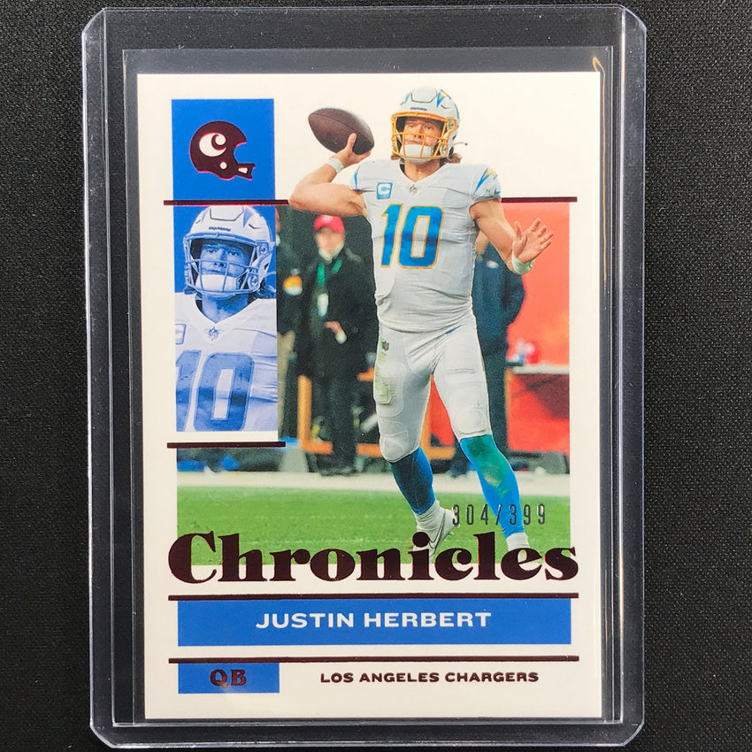 2021 Chronicles Justin Herbert Chronicles Base Set Red 304/399