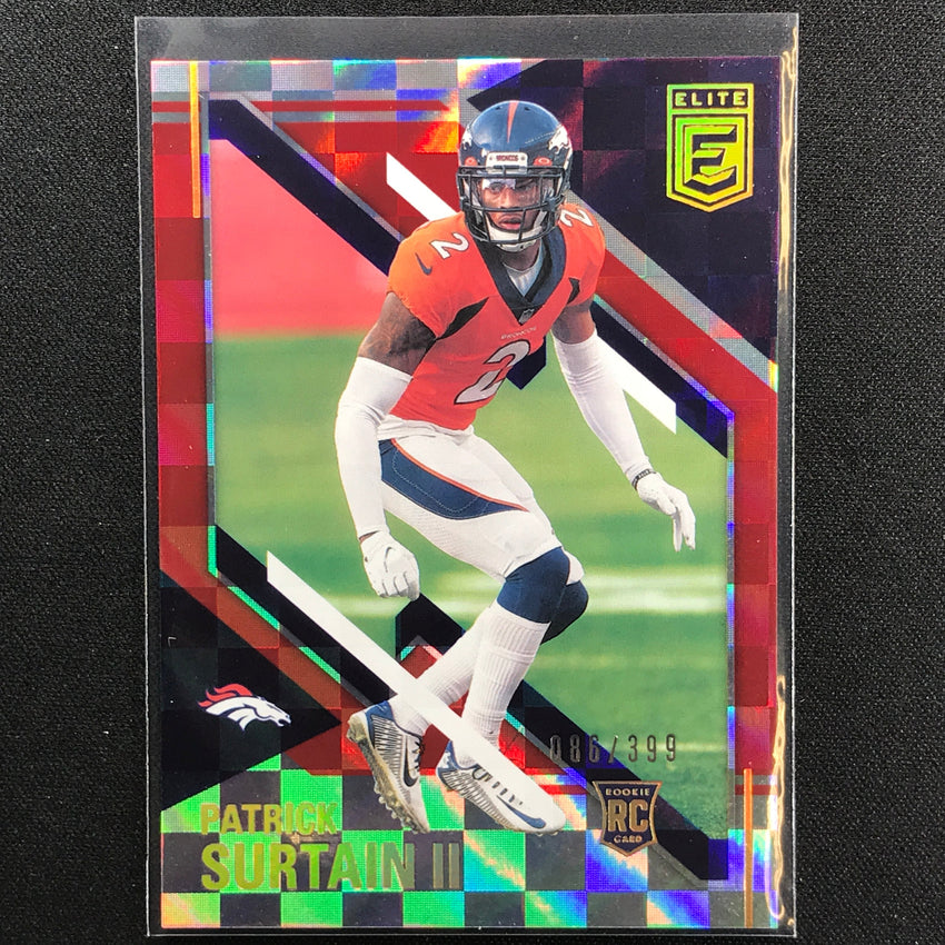 2021 Chronicles Patrick Surtain Ii Donruss Elite Rookie Red 86/399