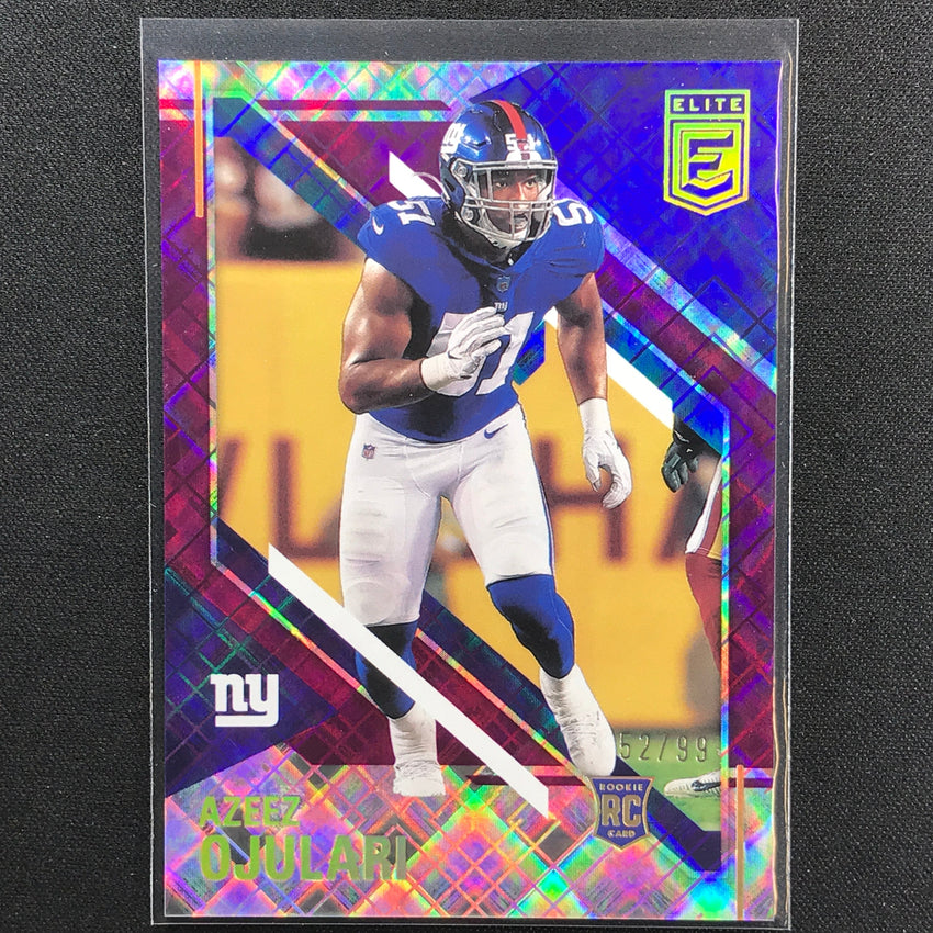 2021 Chronicles Azeez Ojulari Donruss Elite Rookie Purple 52/99