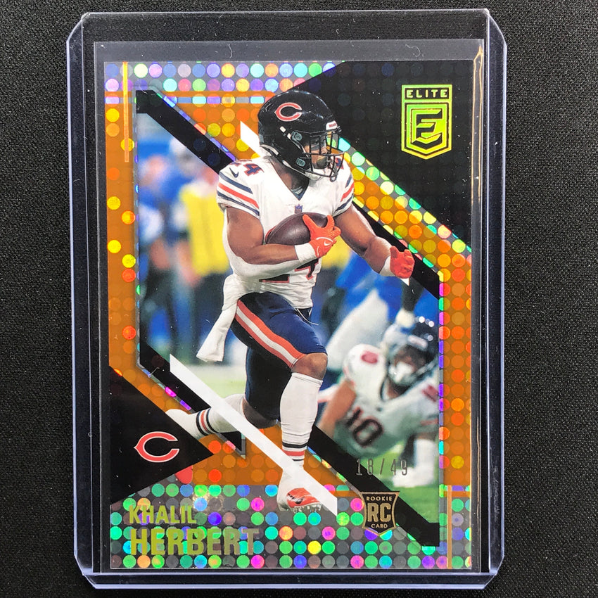 2021 Chronicles Khalil Herbert Donruss Elite Rookie Orange 18/49