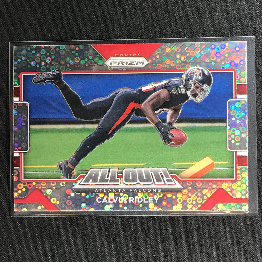 2021 Prizm Calvin Ridley All Out No Huddle Silver Disco No 29