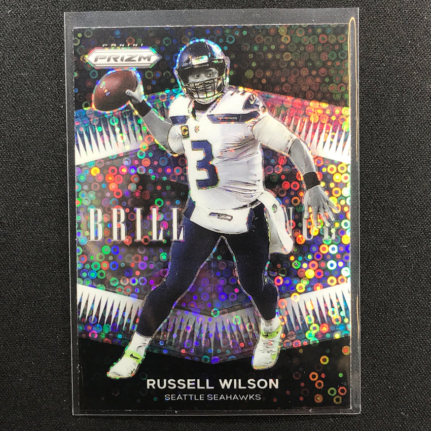 2021 Prizm Russell Wilson Brilliance No Huddle Silver Disco No 5