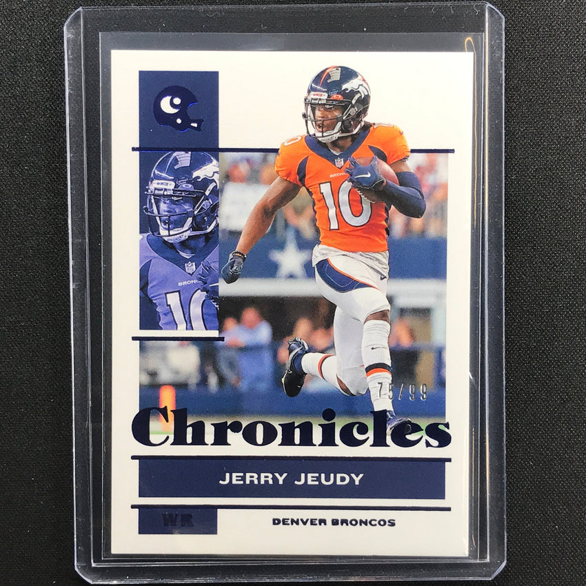 2021 Chronicles Jerry Jeudy Chronicles Base Set Blue 75/99