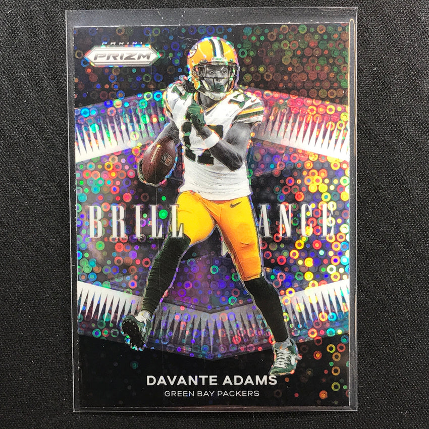 2021 Prizm Davante Adams Brilliance No Huddle Silver Disco No 14
