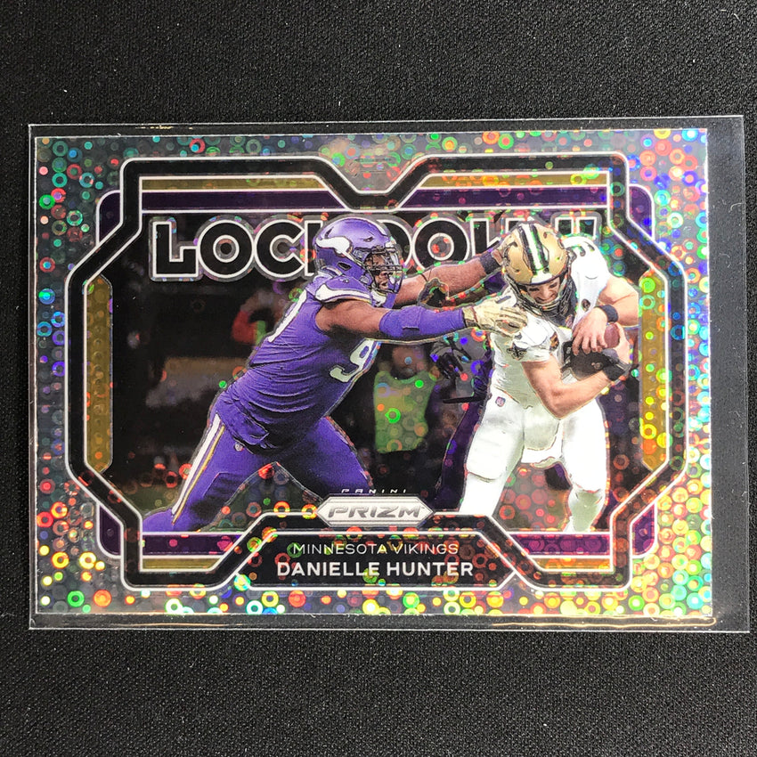 2021 Prizm Danielle Hunter Lockdown No Huddle Silver Disco No 17