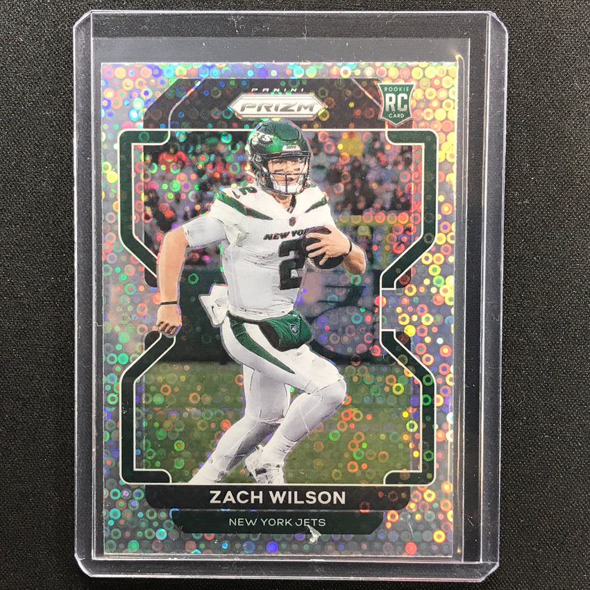 2021 Prizm Zach Wilson Rookie Variation No Huddle Silver Disco No 332