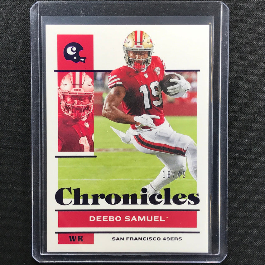 2021 Chronicles Deebo Samuel Chronicles Base Set Purple 18/49