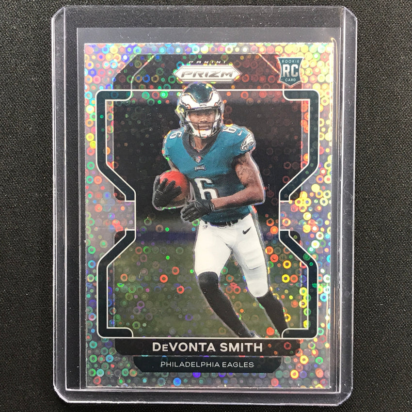 2021 Prizm Devonta Smith Rookie Variation No Huddle Silver Disco No 335