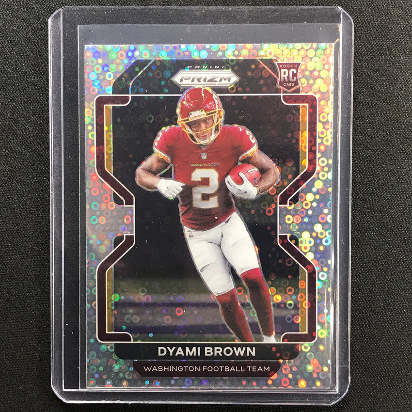2021 Prizm Dyami Brown Rookie Variation No Huddle Silver Disco No 353