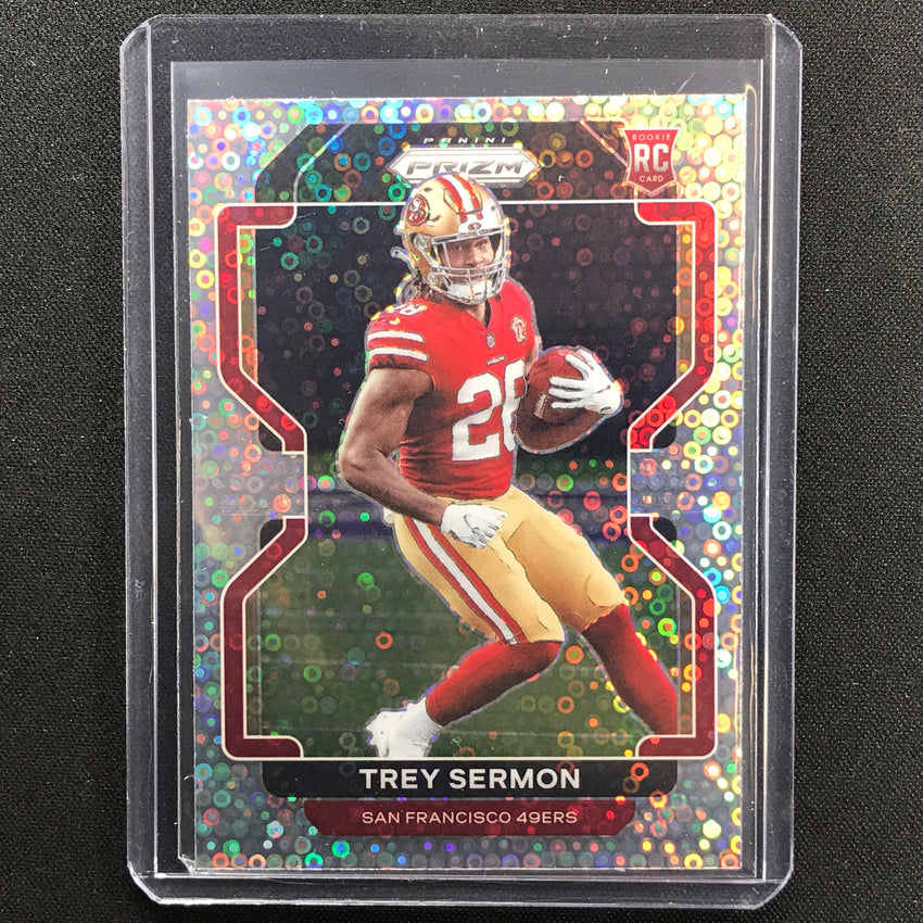 2021 Prizm Trey Sermon Rookie Variation No Huddle Silver Disco No 354