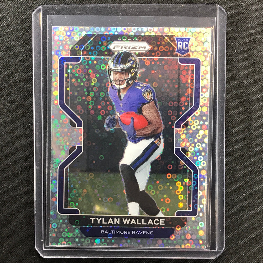 2021 Prizm Tylan Wallace Rookie Variation No Huddle Silver Disco No 356