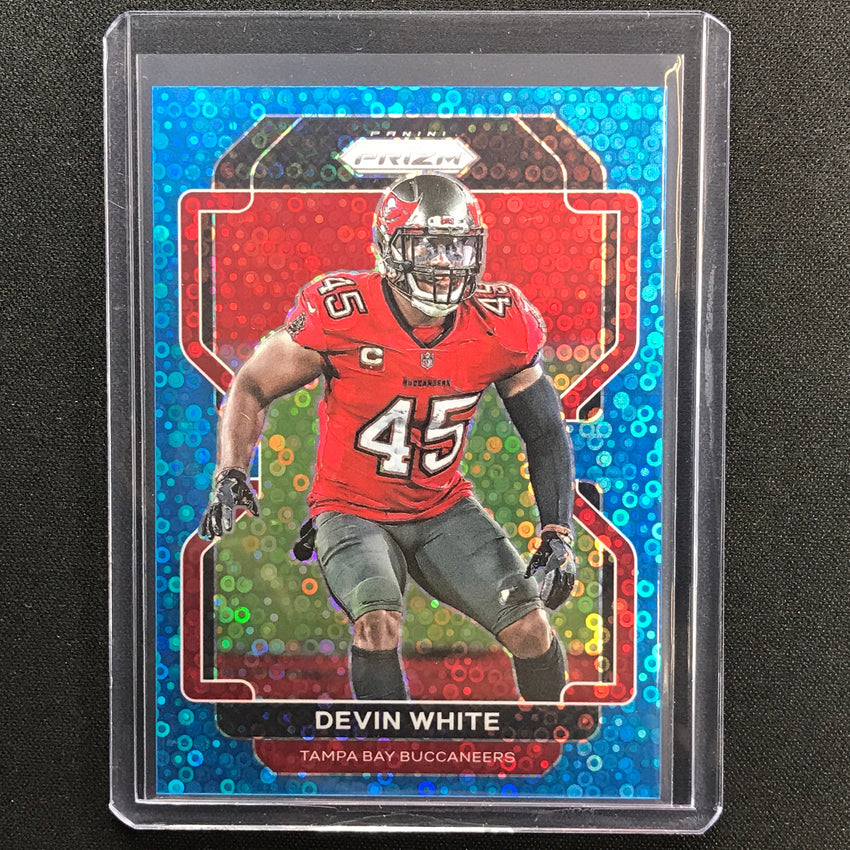 2021 Prizm Devin White No Huddle Blue Disco 46/79