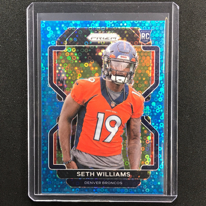 2021 Prizm Seth Williams Rookie No Huddle Blue Disco 7/79