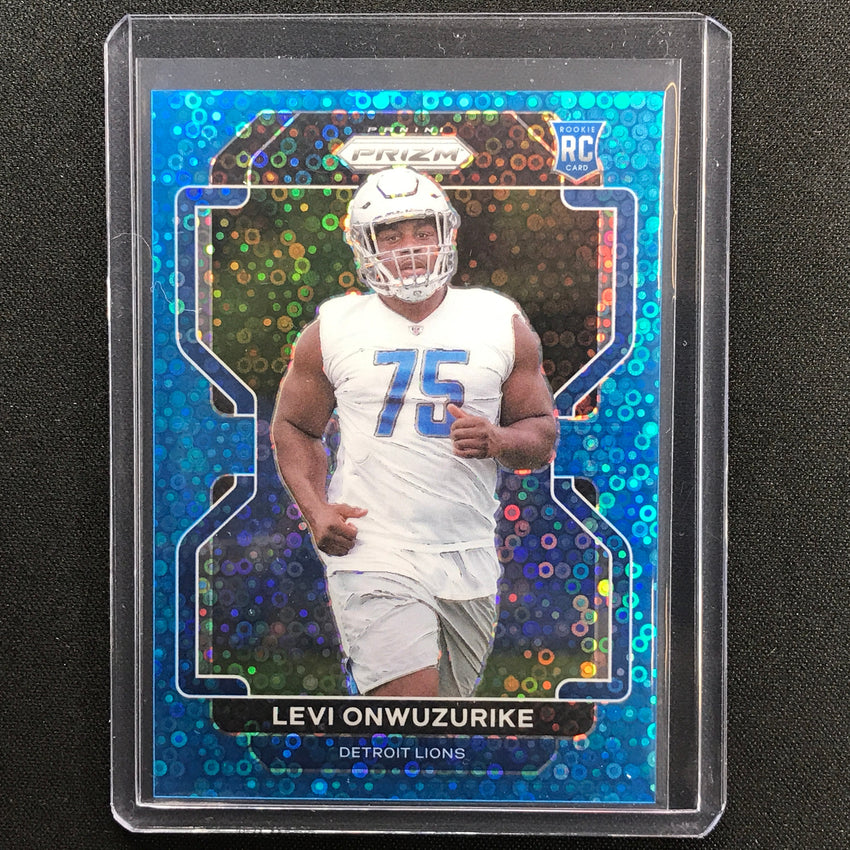 2021 Prizm Levi Onwuzurike Rookie No Huddle Blue Disco 56/79