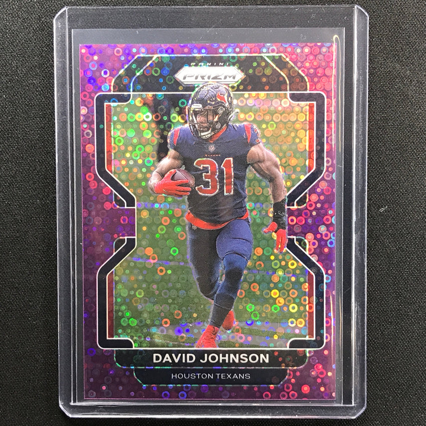 2021 Prizm David Johnson No Huddle Purple Disco 32/35