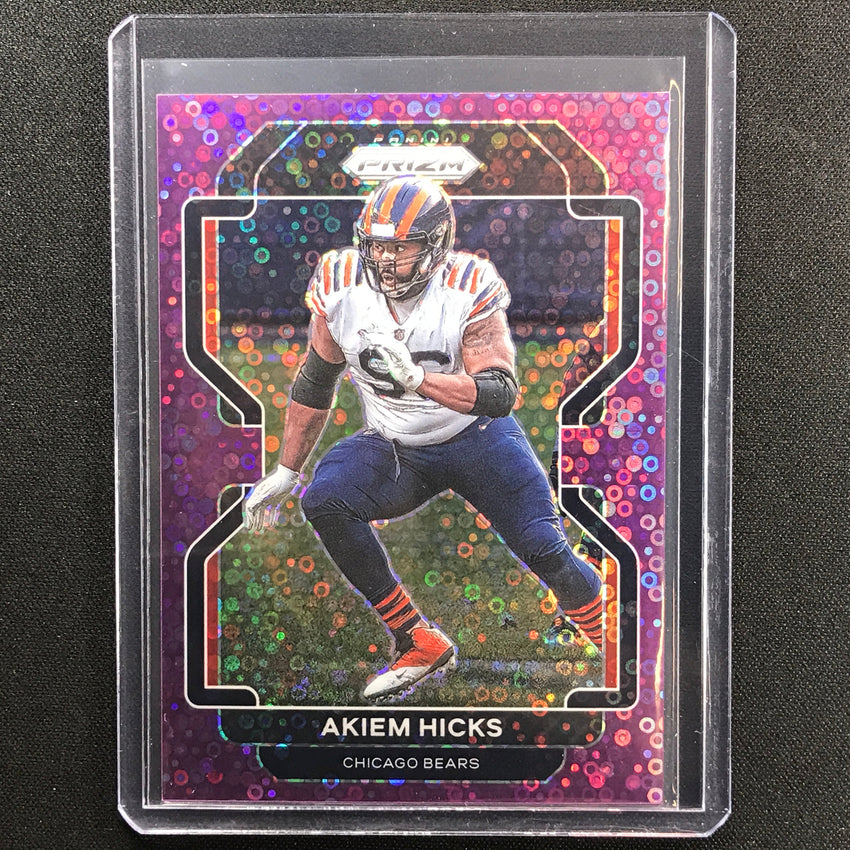 2021 Prizm Akiem Hicks No Huddle Purple Disco 33/35