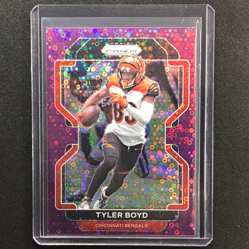 2021 Prizm Tyler Boyd No Huddle Purple Disco 23/35