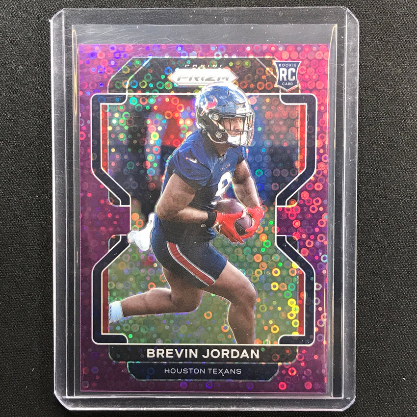 2021 Prizm Brevin Jordan Rookie No Huddle Purple Disco 10/35
