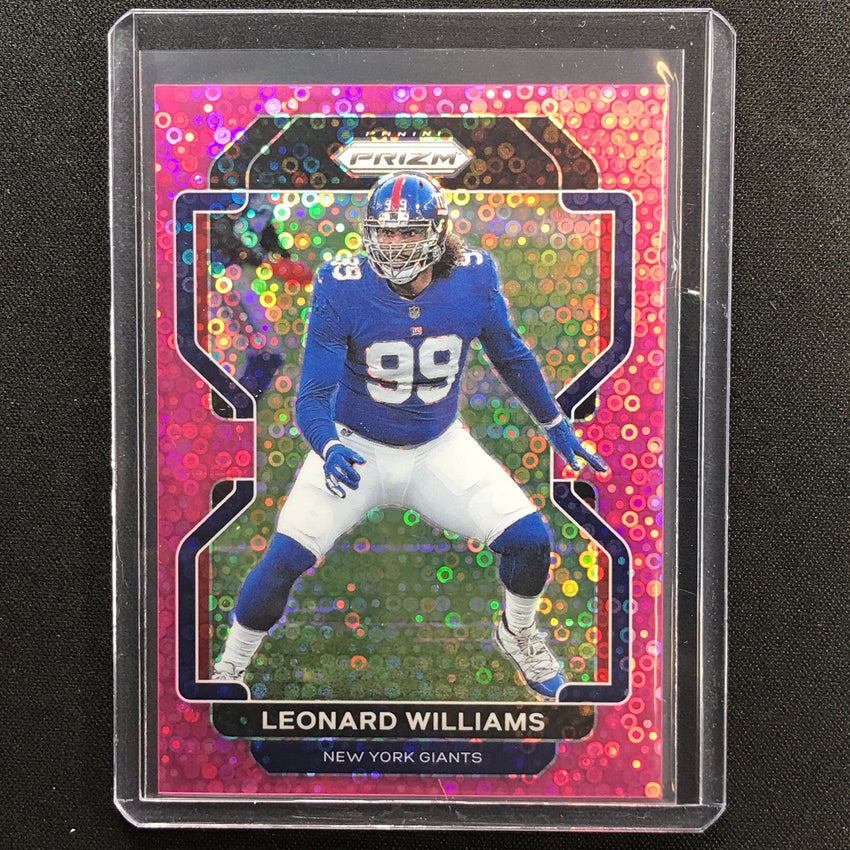 2021 Prizm Leonard Williams No Huddle Pink Disco 10/15